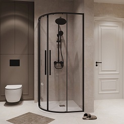 Niagara Душевой уголок Nova 100x100 NG-6827-34BLACK – фотография-4